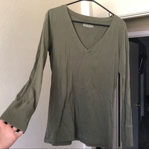Army green shirt